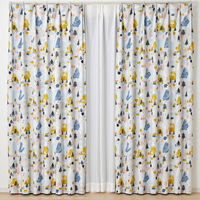 スミノエ デザインライフ セミオーダー カーテン ユキヤマ 2500×2100mm イエロー 1セット(2枚入)（直送品）