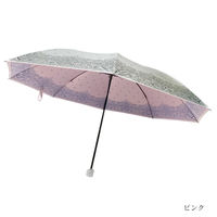 東京丸惣 UVION 晴雨兼用傘シルバーコーティング 両面プリント ペイズリー柄 直径105cm ピンク 1本（直送品）