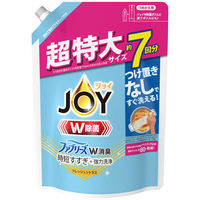 ジョイ JOY W除菌 食器用洗剤 W消臭 フレッシュシトラス 詰め替え 超特大 910mL 1個 P&G