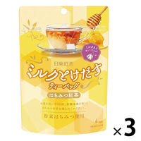 日東紅茶 ミルクとけだすティーバッグ はちみつ紅茶 1セット（12バッグ：4バッグ入×3袋）