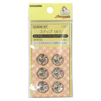 日本紐釦貿易 カギホック 巾21×12mm 100組入 検針器対応 白