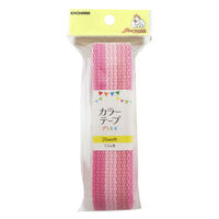 清原 カラーテーププラス　ストライプ　ピンク SUN56-323 1セット（9袋）（直送品）