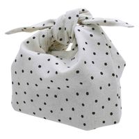 現代百貨 ランチバッグ 保冷 Bowknot あづま袋 ブラック 362805 1個（直送品）