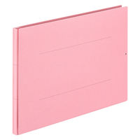 アスクル 背幅伸縮ファイル 紙製（コクヨ製造）A4ヨコ ピンク 1冊  オリジナル