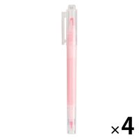 無印良品 窓付き蛍光ペン ピンク 1セット（4本） 良品計画