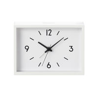 無印良品 駅の時計 アラームクロック アイボリー 型番：MJ‐ACJS1 良品計画