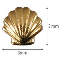 SHAREYDVA メタルシェル ３ｍｍ ３０Ｐ ゴールド 93403 1個（直送品）
