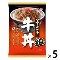 どんぶり党 牛丼 120g×3個 1セット（5袋） エスビー食品 レトルト