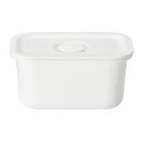 無印良品 ポリプロピレン保存容器になるバルブ付弁当箱 白 レクタングラー 約125ml 良品計画