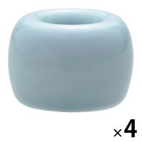 無印良品 磁器歯ブラシスタンド 1本用 ブルー 直径4×高さ3cm 1セット（4個） 良品計画