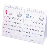 エムプラン 【2023年版】ベーシック A5 卓上2ヶ月カレンダー 203704-01 1セット(2冊)（直送品）