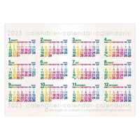 エトランジェ・ディ・コスタリカ 【2023版】B4 ポスターカレンダー CLP-B4-01 1セット(3冊)（直送品）