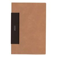ダイゴー 【2023年版】フレームマンスリー手帳 A6変型 日曜始まり キャメル E8244 1冊（直送品）