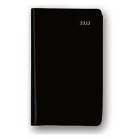 ダイゴー 【2023年版】アポイント 大きな文字 手帳サイズ 月間 ホリゾンタル ブラック E8308 1セット（2冊）（直送品）
