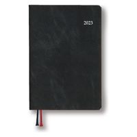ダイゴー 【2023年版】アポイント 手帳サイズ 1週間 月曜始まり ブラック E8439 1冊（直送品）