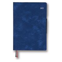 ダイゴー 【2023年版】アポイント デスク B6 1週間+横罫 見出し 月曜始まり ブルー E8449 1冊（直送品）