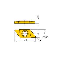 三菱マテリアル スモールツール用インサート CTAT CTAT10120V5LN-B:MS6015 1セット(5個)（直送品）