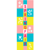 防炎のぼり旗 SPRINGFAIR13 W600×H1800mm 1枚 田原屋（直送品）
