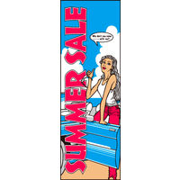 防炎のぼり旗 車サマーセール02 W600×H1800mm 1枚 田原屋（直送品）