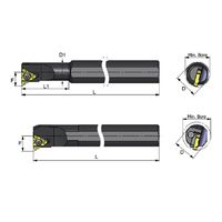 内径ねじ切バイト22mm用40Dx300Lx46MB SIR0040T22（直送品）