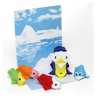 谷口松雄堂 手芸工作用品　f-pzl　Penguin Kit(英語ver) 32-9169 1セット：20キット（1キット袋入×20）（直送品）