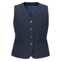 カーシーカシマ CONFIDENCE SUITS ベスト ネイビーチェック 13号 EAV851 1着（取寄品）