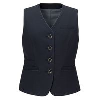 カーシーカシマ CONFIDENCE SUITS ベスト ブラックチェック 7号 EAV851 1着（取寄品）