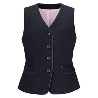 カーシーカシマ AIR SWING SUITS “BRIGHT” ベスト ブラックストライプ 15号 EAV866 1着