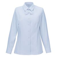 カーシーカシマ TRICOT STRIPE KNIT 長袖リボンブラウス サックスストライプ 9号 EWB876 1着