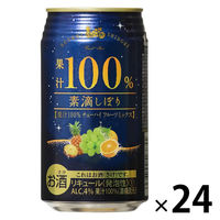 チューハイ 素滴しぼり 果汁100% フルーツミックス 350ml 1ケース（24本入） フルーツミックスサワー 酎ハイ