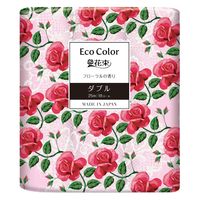 丸富製紙 エコカラー花束ピンク18Rダブル 142351 1セット(6パック)