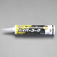 エスコ 330ml 耐候性シリコンコーク(グレー/1本) EA930AE-64A 1セット(10個:1個×10本)（直送品）