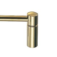 シロクマ BRー1 甲丸回転ブラケット(止)30ミリ 金 1セット(3パック)（直送品）