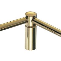 シロクマ 甲丸回転ブラケット（90°） 金 BR-1