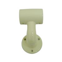 シロクマ BRー6 アルミブラケット通32径アイボリ 1セット(2パック)（直送品）