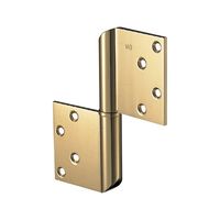 シロクマ 角切異形旗丁番102×76金 BB-104 1パック（直送品）