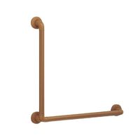 シロクマ ドコデモ手摺 L形600×600ブラウン BR-171 1パック（直送品）