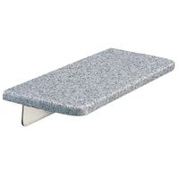 シロクマ 化粧棚手摺 400ミリ 大理石 BR-204 1パック（直送品）