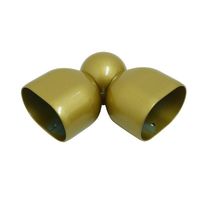 シロクマ BRー211 小判形自在ブラケット32ミリ ×50ミリ AG 1セット(2パック)（直送品）