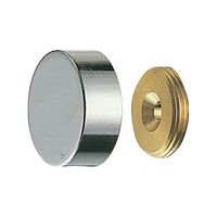 シロクマ プレーン鏡止22径クローム BT-12 1セット（2パック）（直送品）