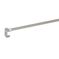 シロクマ BTー35 フック付タオル掛400ミリ シルバー 1セット(2パック)（直送品）