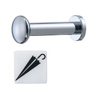 シロクマ CBー44 ラバトリーフックB形60ミリ クローム 1セット(2パック)（直送品）