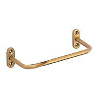 シロクマ CFー4 一文字掛棒120ミリ AG塗装 1セット(2パック)（直送品）