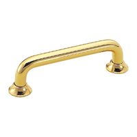 シロクマ HBー1 キャップ付丸棒ハンドル・ャ純金 1セット(3パック)（直送品）