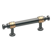 シロクマ HBー57 バーナードハンドル小黒/純金 1セット(2パック)（直送品）