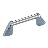 シロクマ HCー38 レオンハンドル120ミリ 鏡面磨/クローム 1セット(3パック)（直送品）