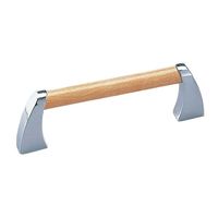 シロクマ HCー41 ペリエハンドル120ミリ Lオーク/クローム 1セット(3パック)（直送品）