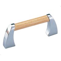 シロクマ HCー41 ペリエハンドル90ミリ Lオーク/クローム 1セット(3パック)（直送品）