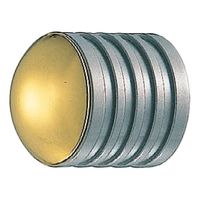 シロクマ KBー101 パイロットツマミ20径パールニッケル/純金 1セット(3パック)（直送品）