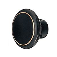 シロクマ KTー3 フラワーツマミ黒/金リング 1セット(4パック)（直送品）